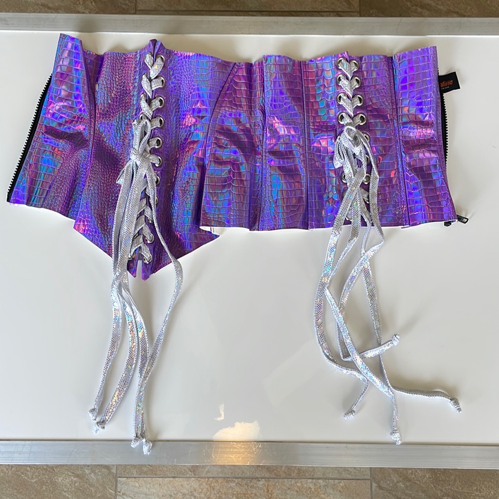 BRAND NEW Disco snake J.Valentine corset rave/party/dance/entertainer 🐍💜🪩